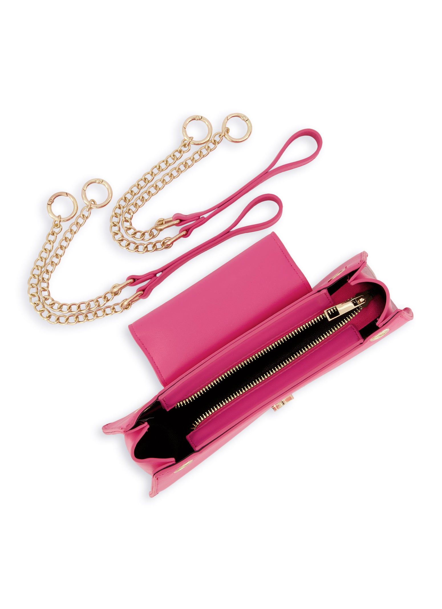 Chain Strap Detail Asymmetrical Handbag sold by Rainbow product image thumbnail 5