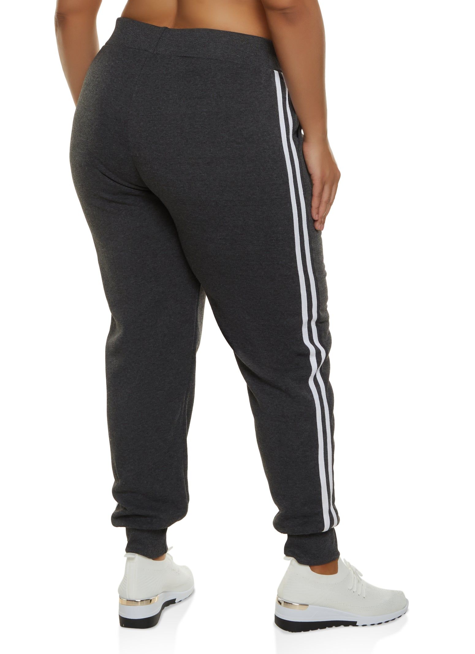 Plus Size Varsity Striped Side Joggers sold by Rainbow product image thumbnail 2
