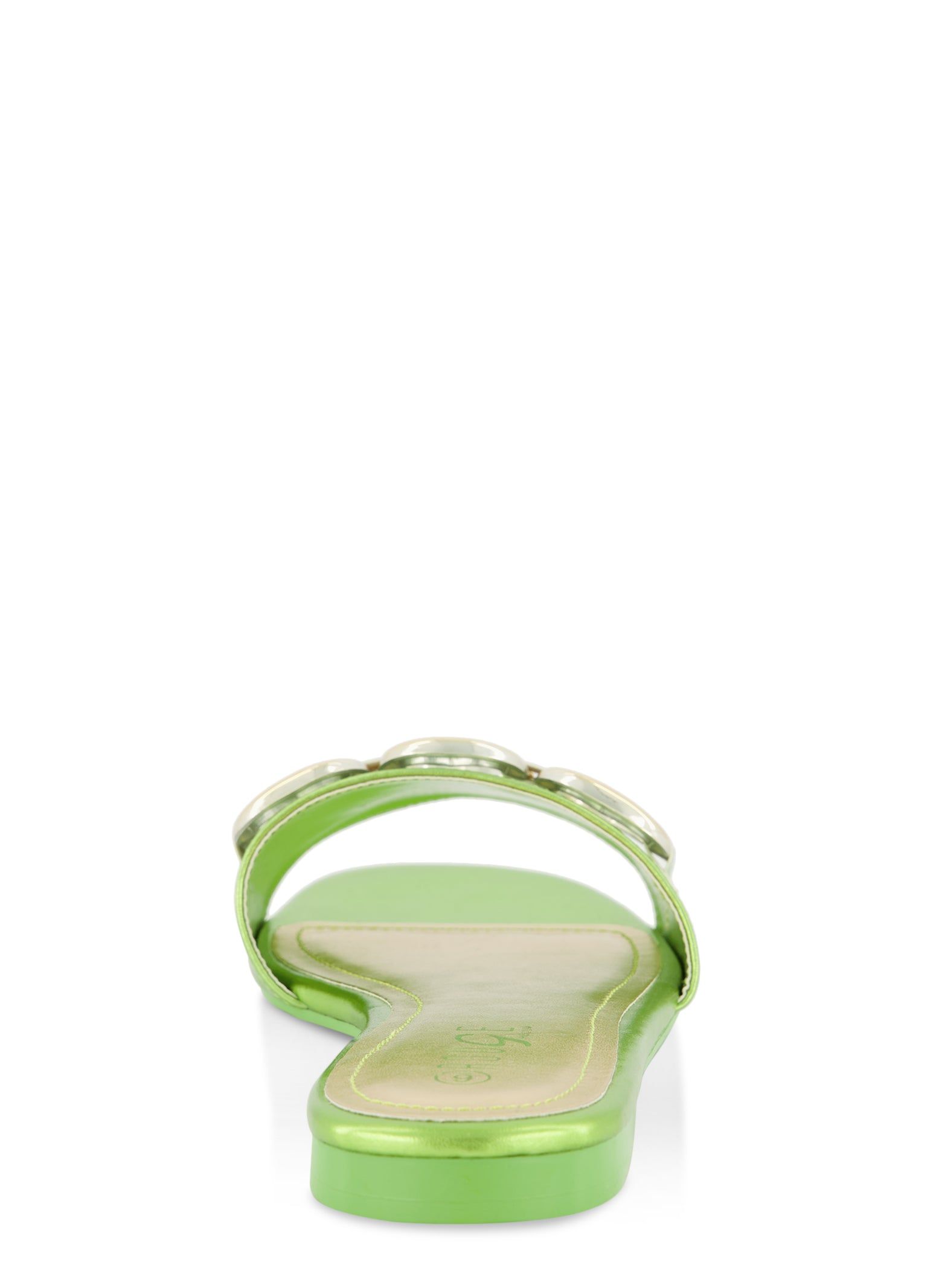 Metallic Ring Detail Slide Sandals sold by Rainbow product image thumbnail 3
