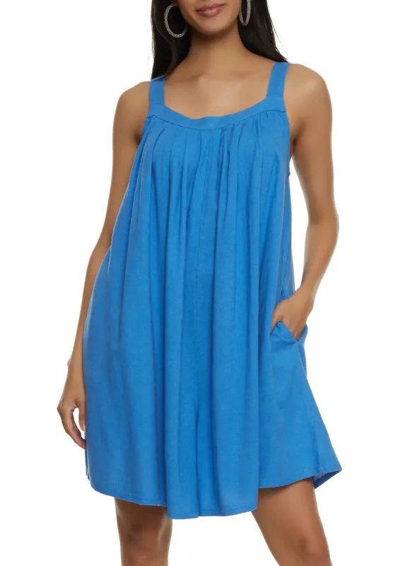 Linen Sleeveless Romper sold by Rainbow