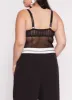 Plus Size Keyhole Lace Detail Bustier Bodysuit sold by Rainbow