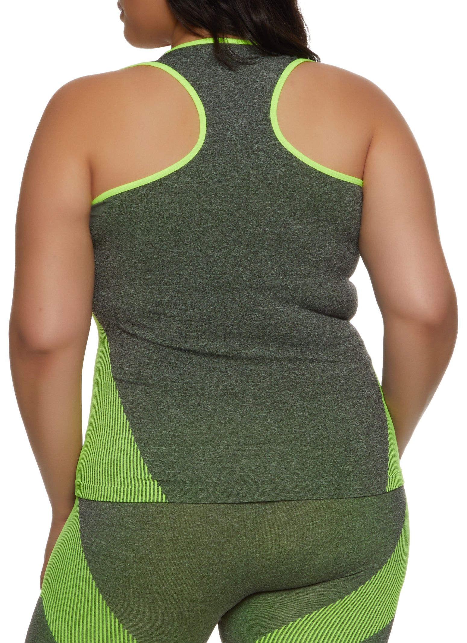 Plus Size Seamless Slay Graphic Racerback Tank Top sold by Rainbow product image thumbnail 3