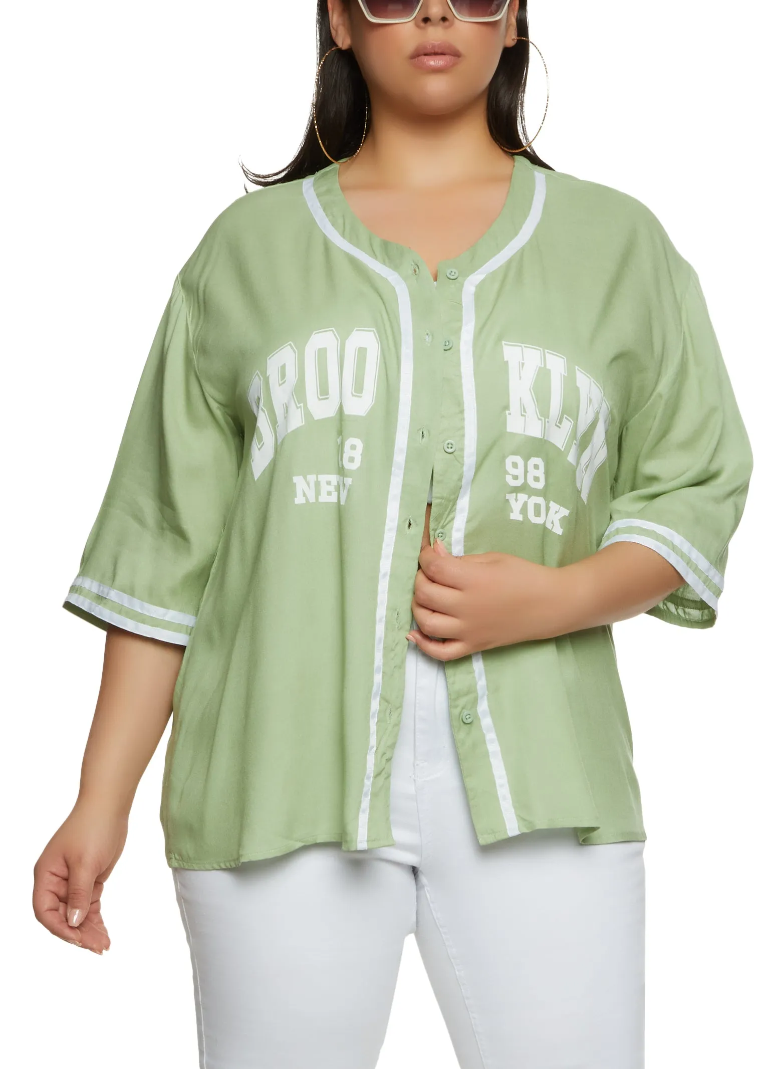 Plus Size Brooklyn 1898 New York Baseball Shirt sold by Rainbow product image thumbnail 2