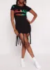 Black Excellence Knot Fringe Dress sold by Rainbow