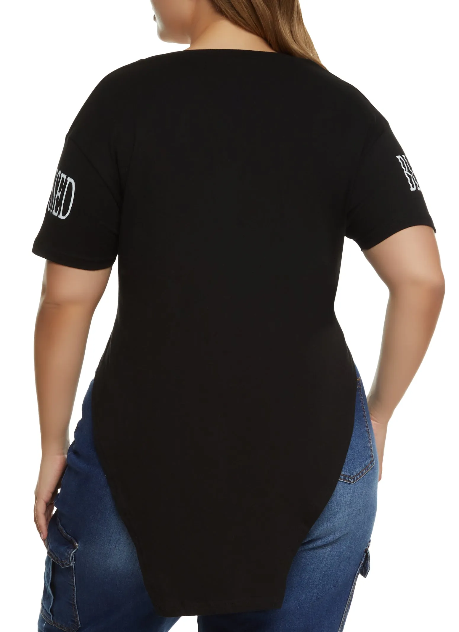 Plus Size Blessed Hanky Hem Graphic Tee sold by Rainbow product image thumbnail 2
