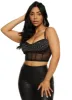 Mesh Rhinestone Bustier Crop Top sold by Rainbow