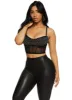 Mesh Rhinestone Bustier Crop Top sold by Rainbow
