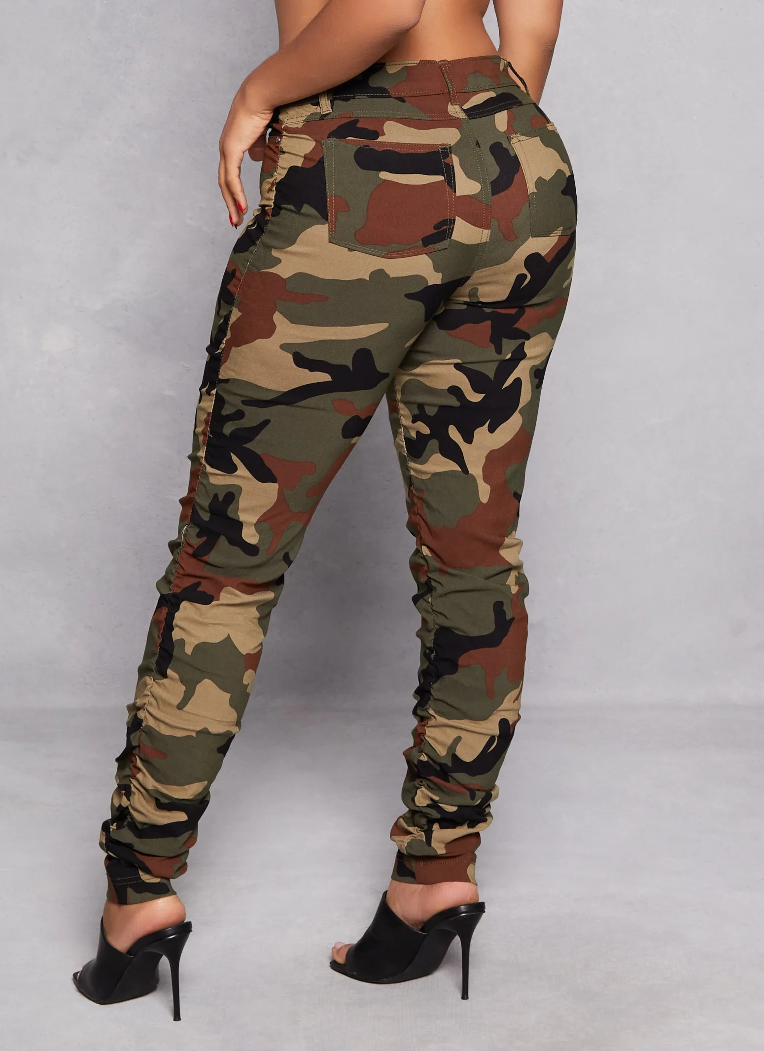 Camo Stacked Skinny Leg Pants sold by Rainbow product image thumbnail 3