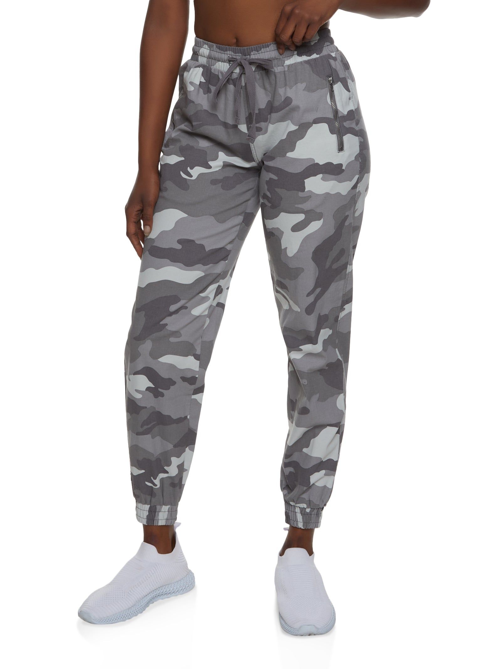 Camo Drawstring Joggers sold by Rainbow