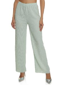Textured Knit Wide Leg Pants sold by Rainbow