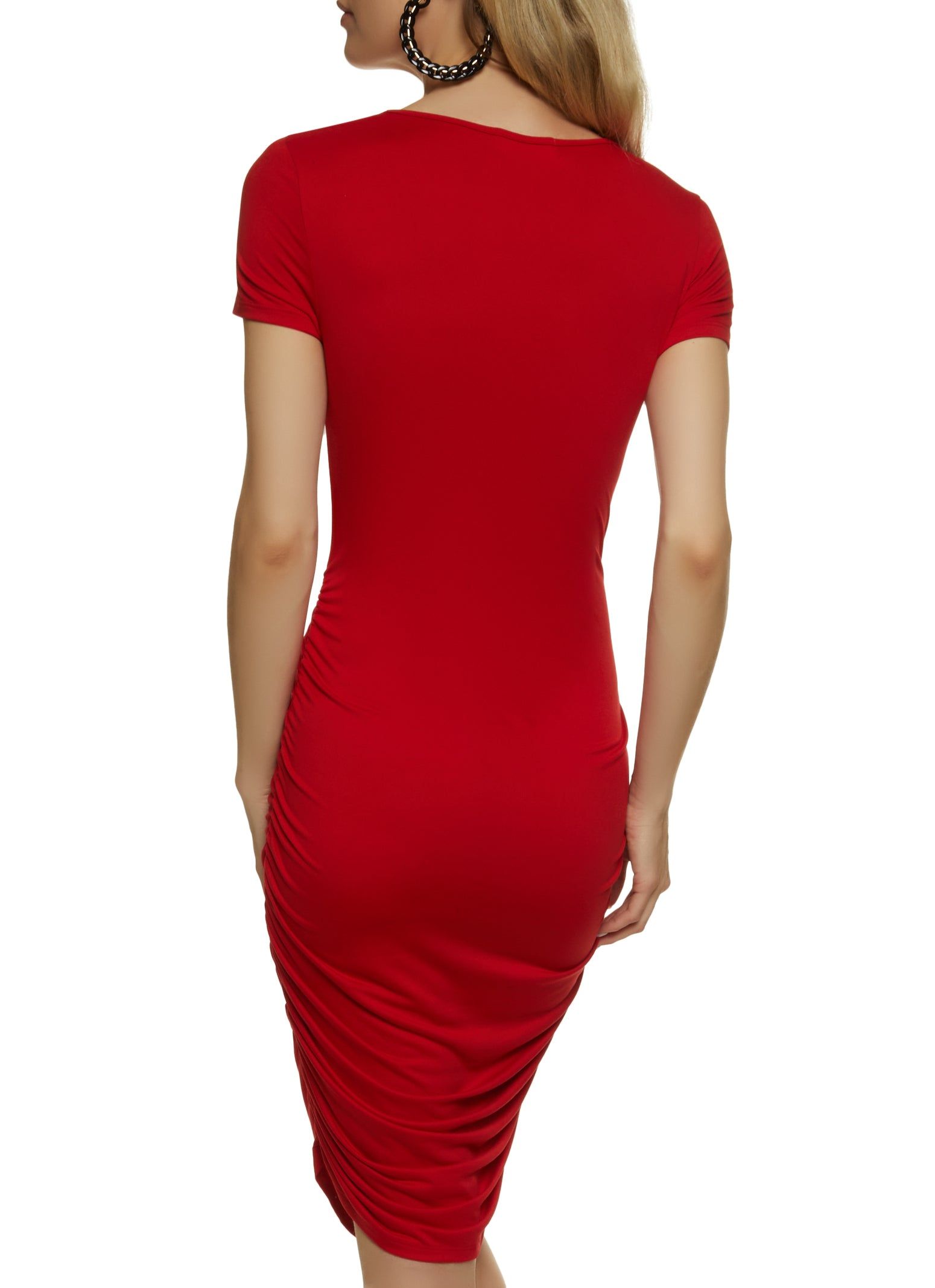 Ruched Midi T Shirt Dress sold by Rainbow product image thumbnail 3