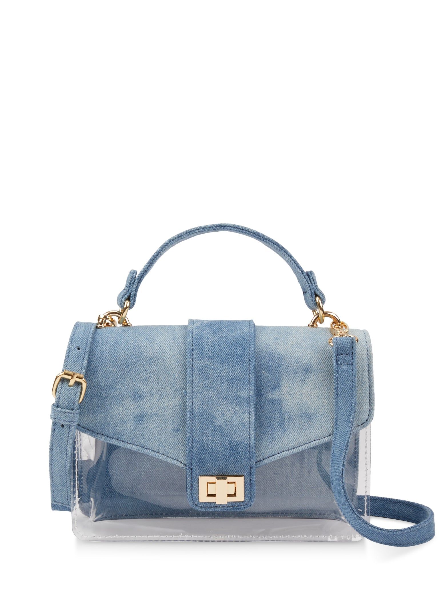 Clear Buckle Detail Denim Crossbody Bag sold by Rainbow product image thumbnail 2