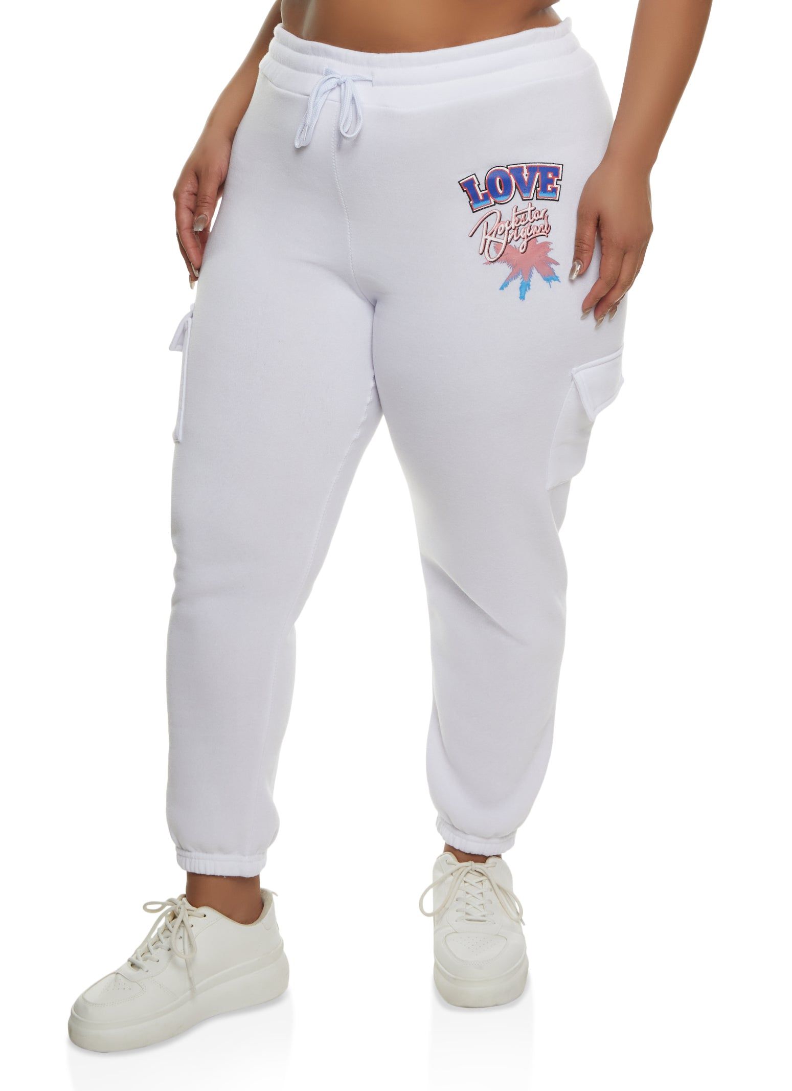 Plus Size Love Graphic Joggers sold by Rainbow