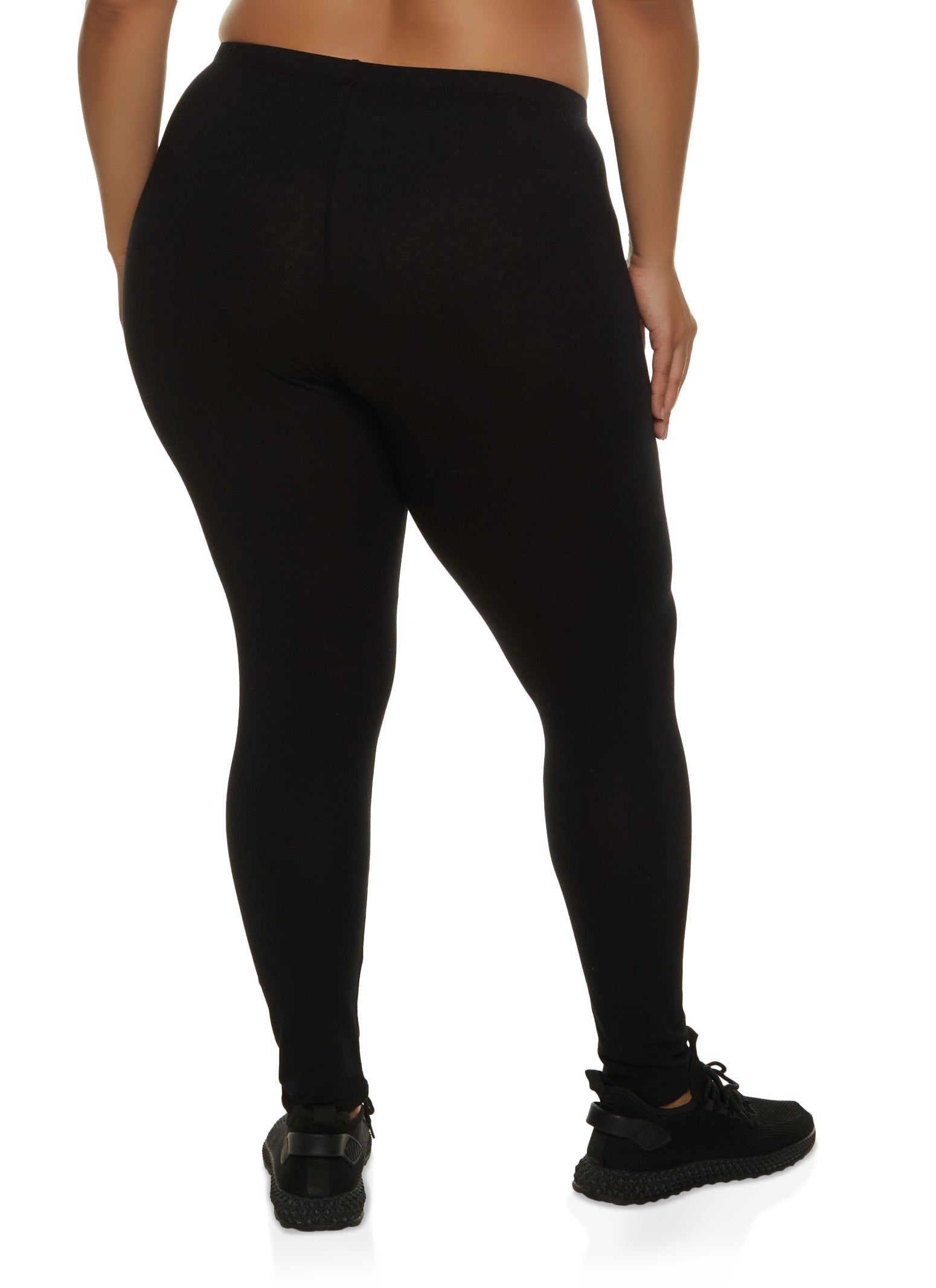 Plus Size Basic High Waist Leggings sold by Rainbow product image thumbnail 2