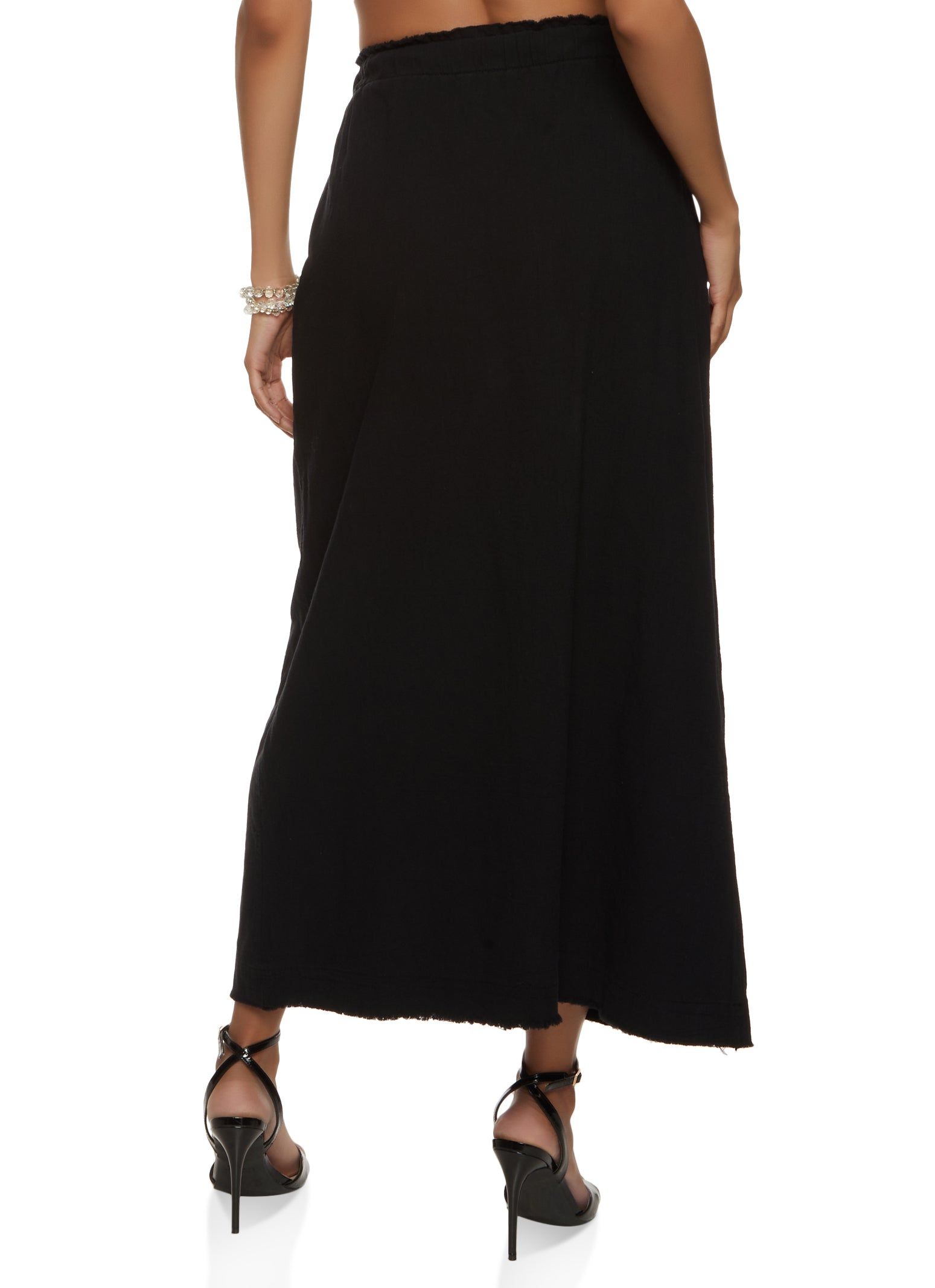 Frayed Hem Maxi Skirt sold by Rainbow product image thumbnail 2