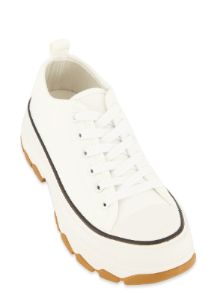 Lace Up Chunky Sole Platform Sneakers sold by Rainbow