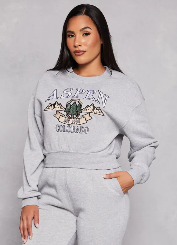 City Graphic Embroidered Pullover Sweatshirt sold by Rainbow
