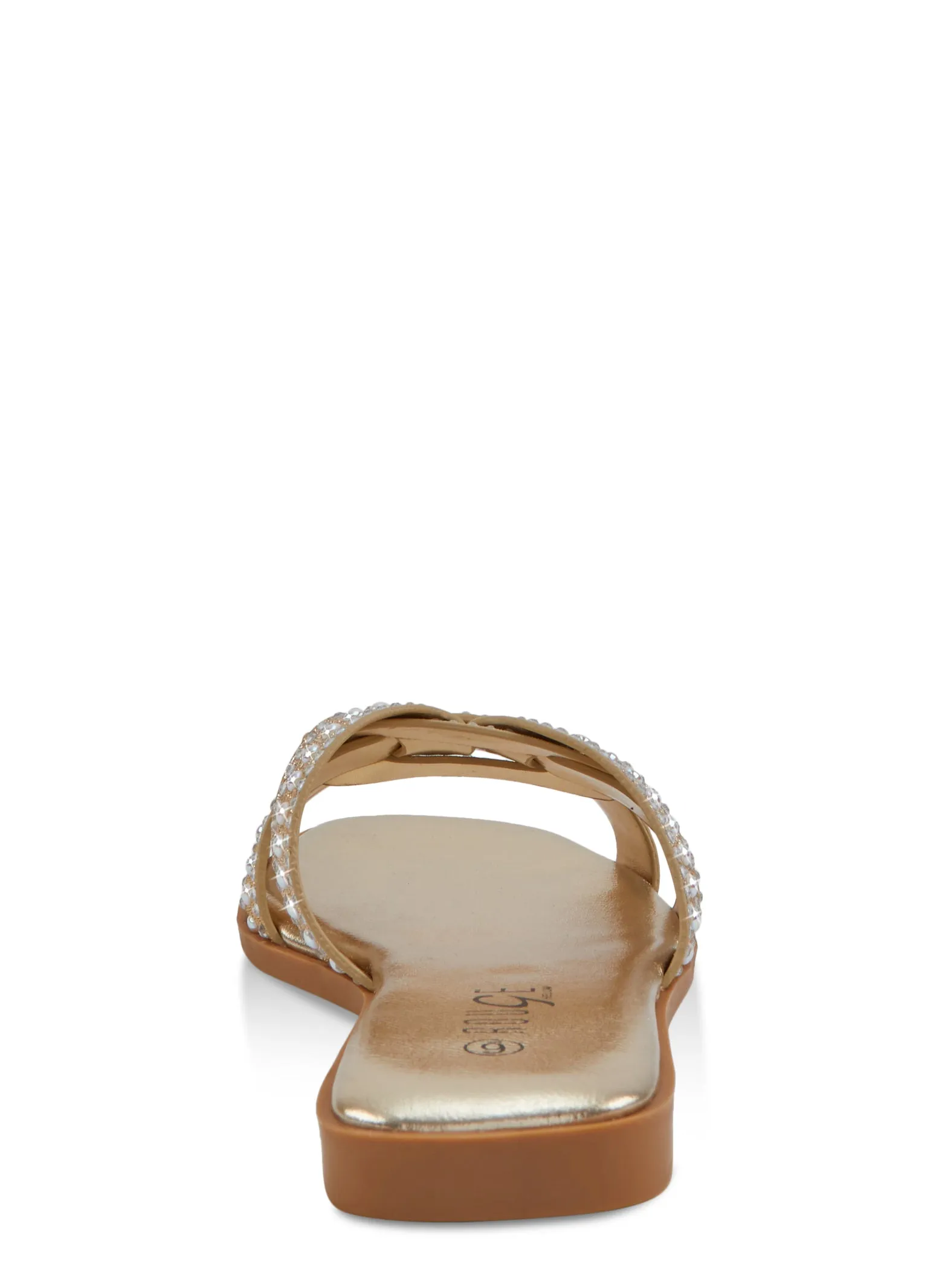 Rhinestone Studded Band Slide Sandals sold by Rainbow product image thumbnail 3