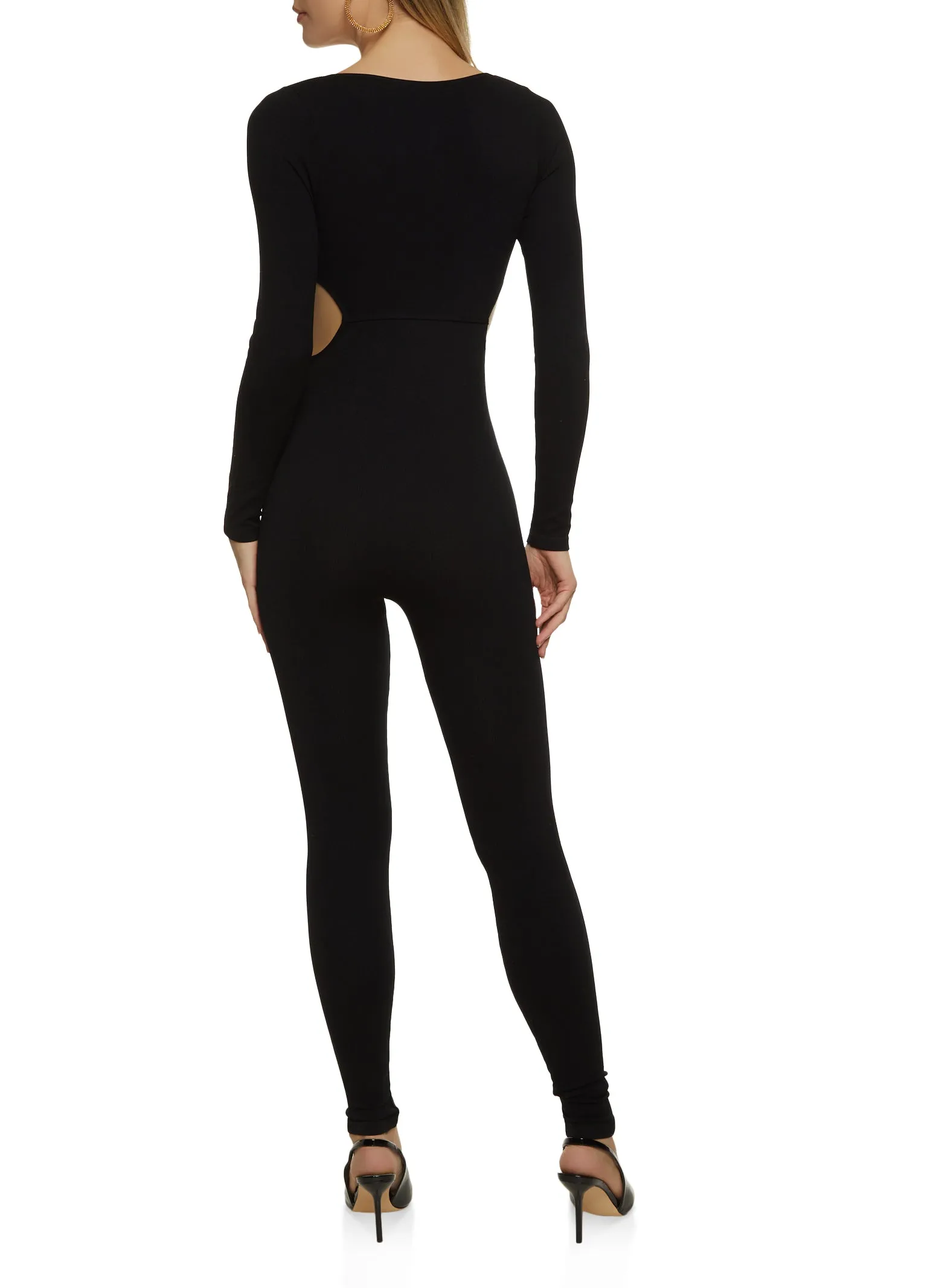 Cut Out Ribbed Knit Jumpsuit sold by Rainbow product image thumbnail 2