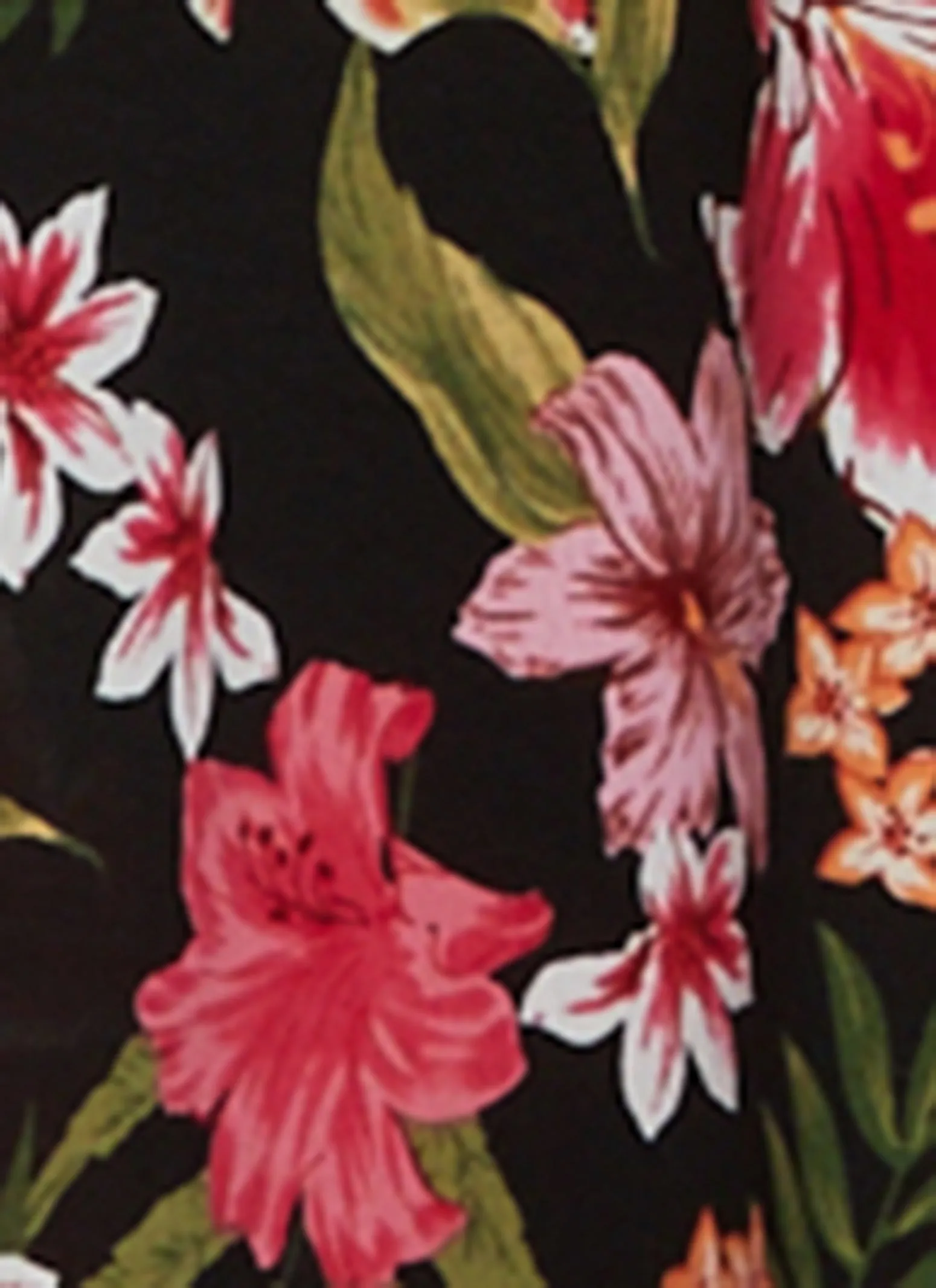 Tropical Floral Print Empire Waist Maxi Dress sold by Rainbow product image thumbnail 4