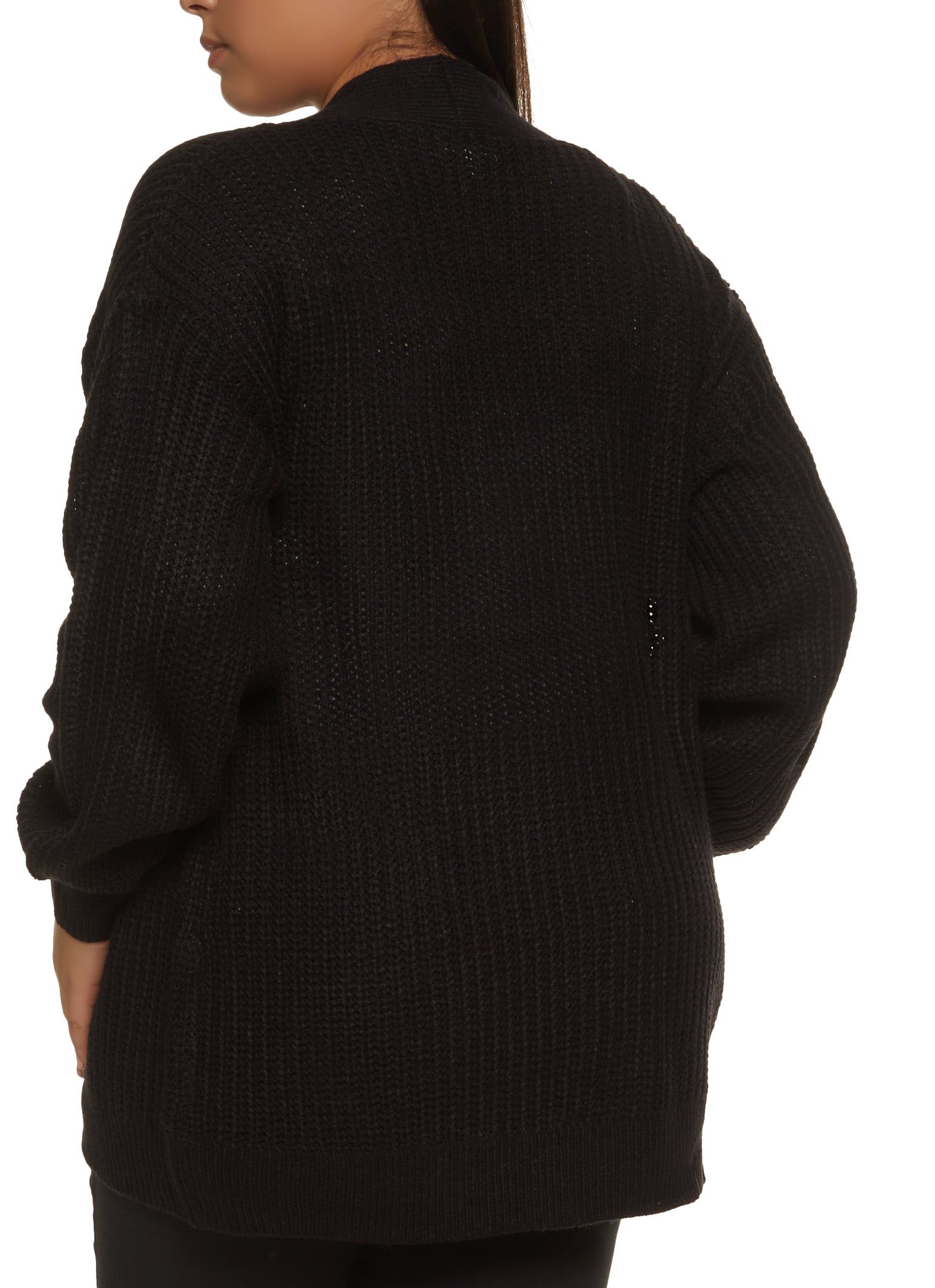 Plus Size Knit Open Front Cardigan sold by Rainbow product image thumbnail 2