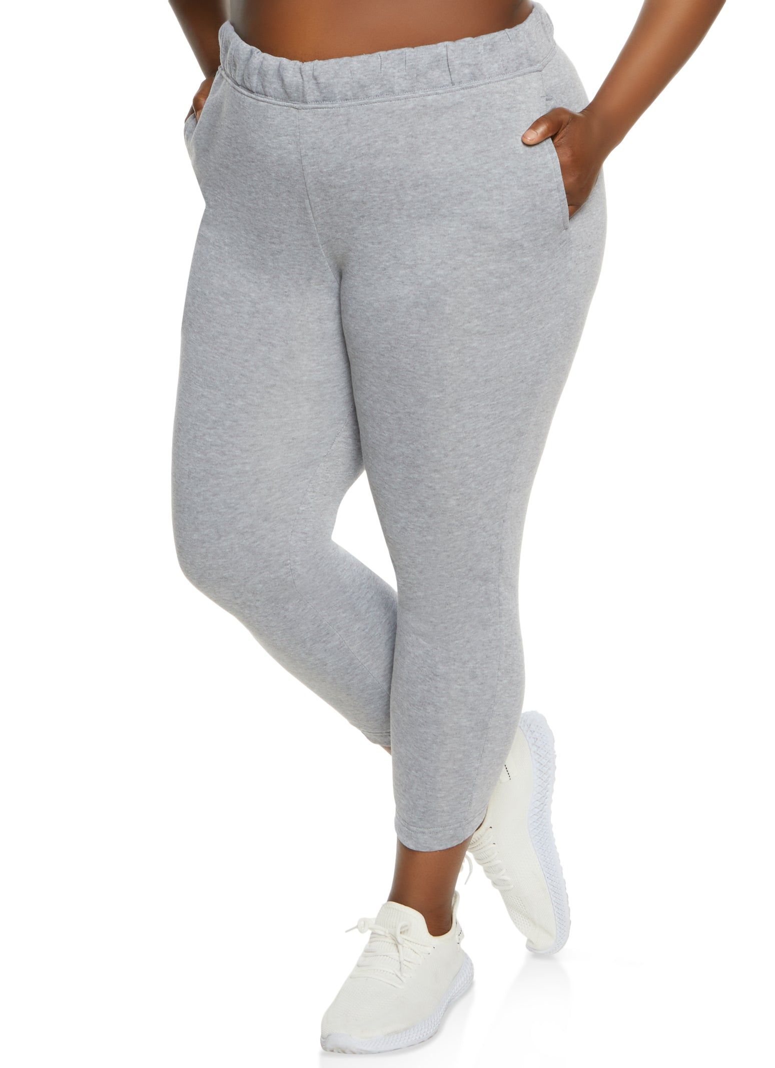 Plus Size Basic Fleece Joggers sold by Rainbow