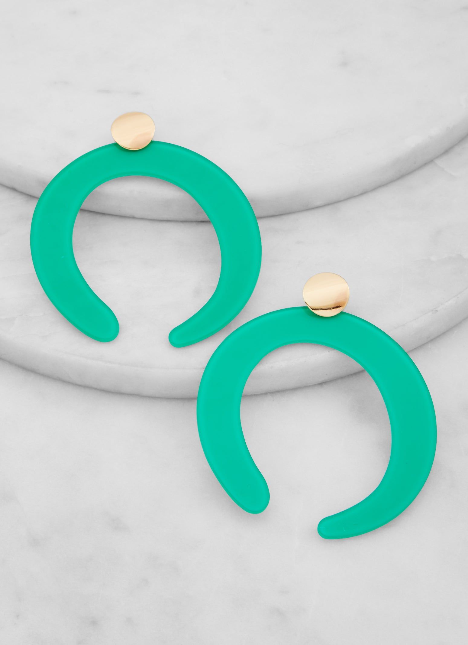 Jumbo Hoop Drop Earrings sold by Rainbow product image thumbnail 2