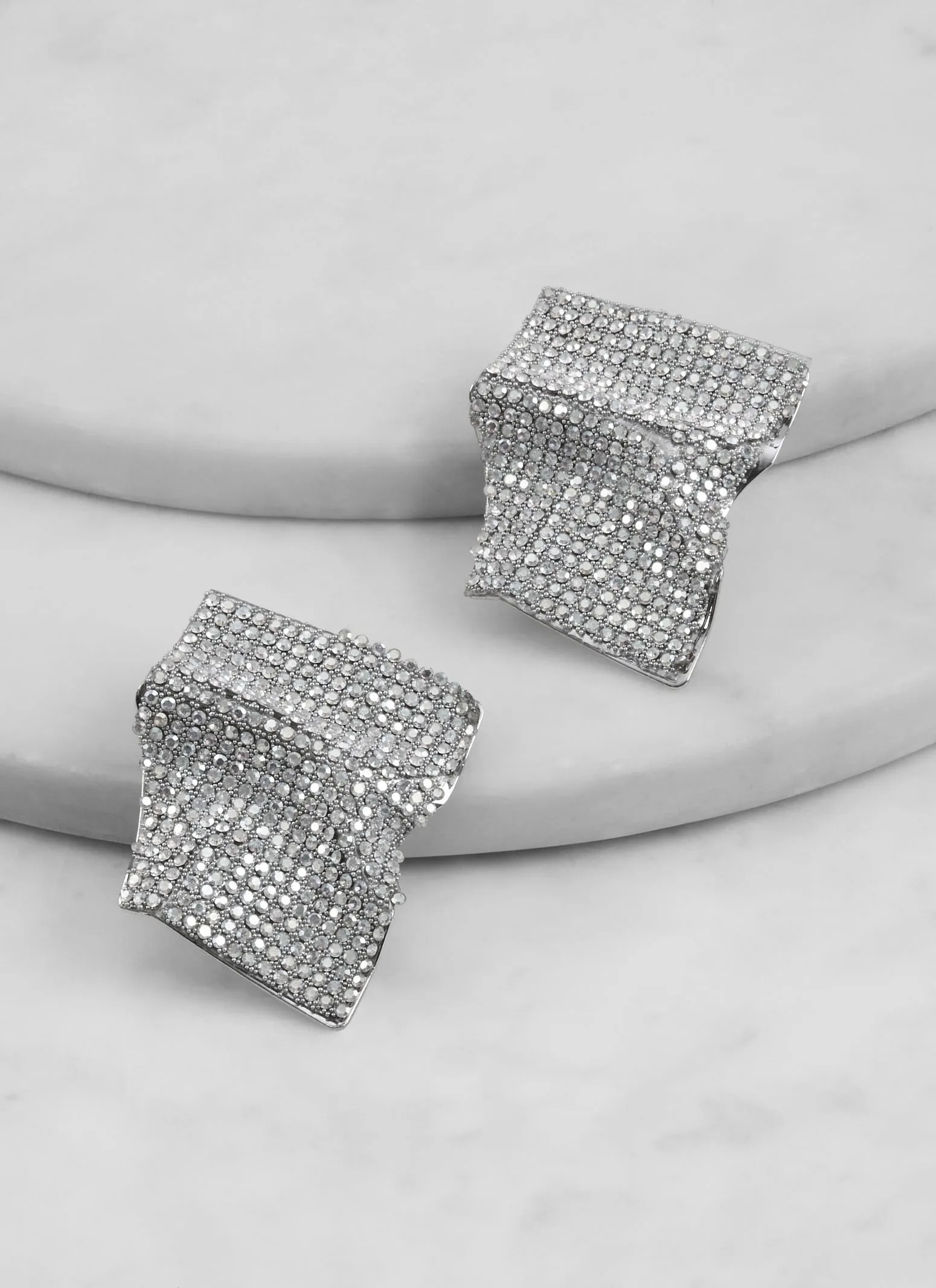 Rhinestone Encrusted Statement Earrings sold by Rainbow product image thumbnail 2