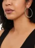 Metallic Assorted Hoop Earrings Trio sold by Rainbow