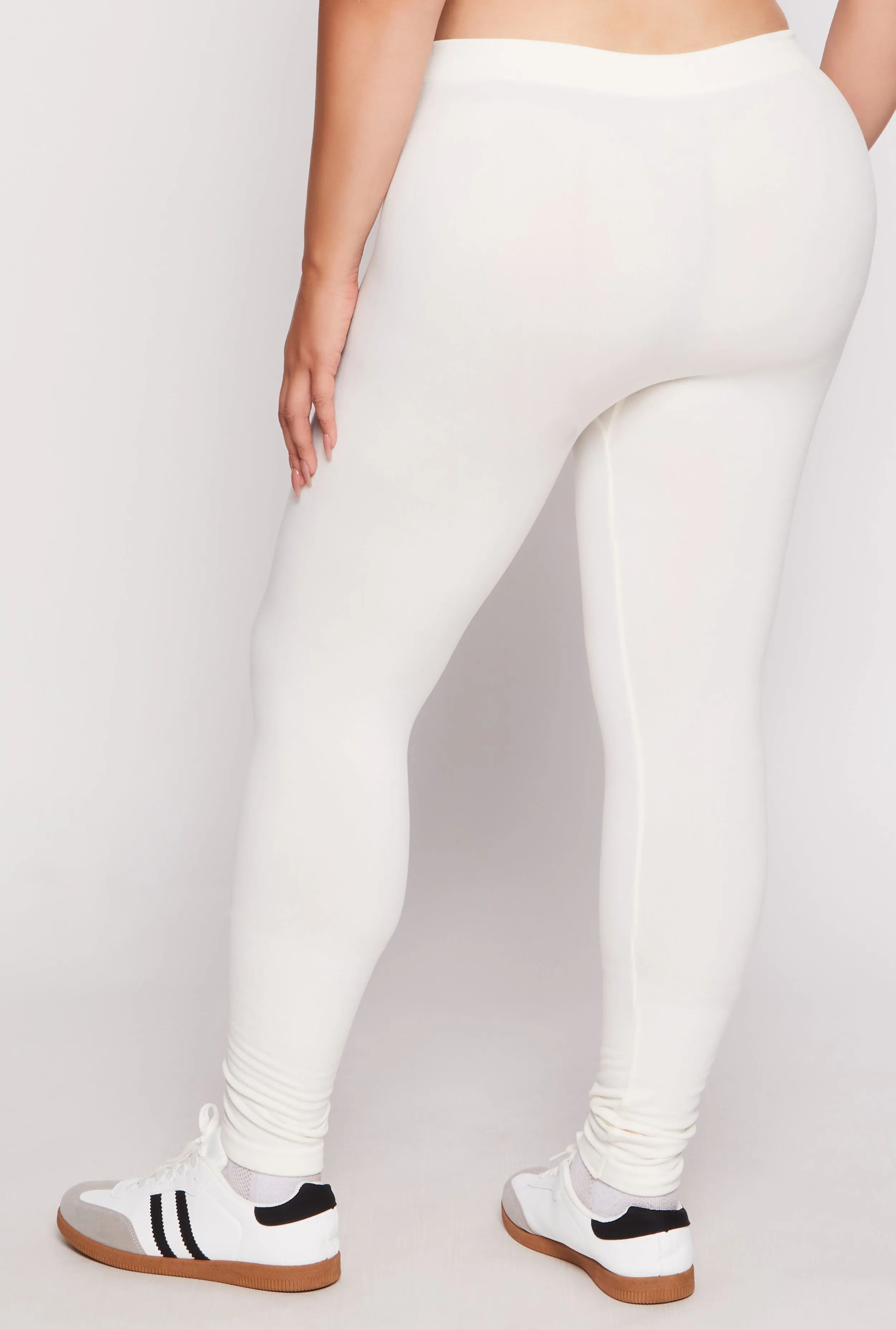 Plus Size Solid Fleece Leggings sold by Rainbow product image thumbnail 3