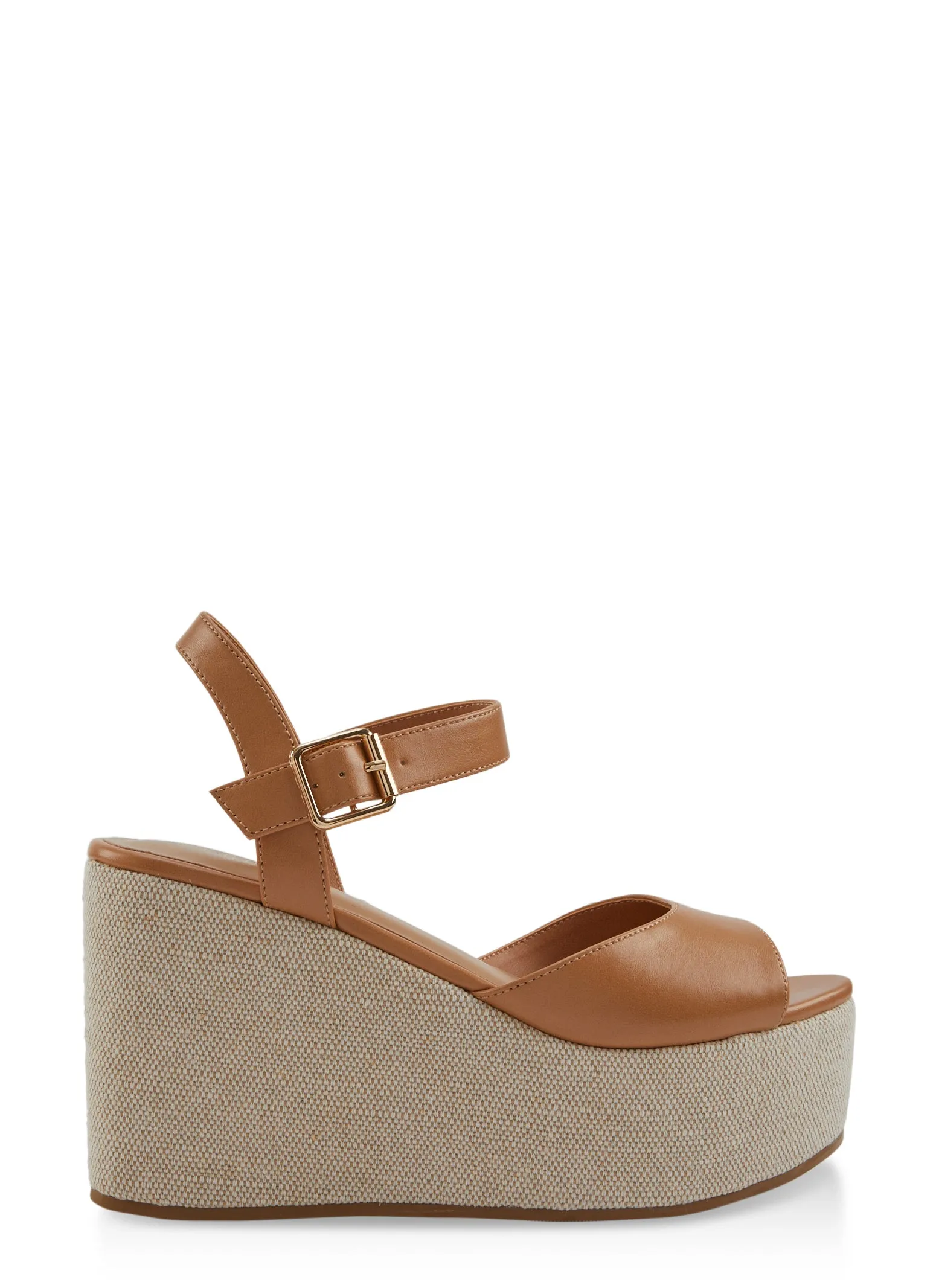 Open Toe Buckle Strap Platform Wedges sold by Rainbow product image thumbnail 2