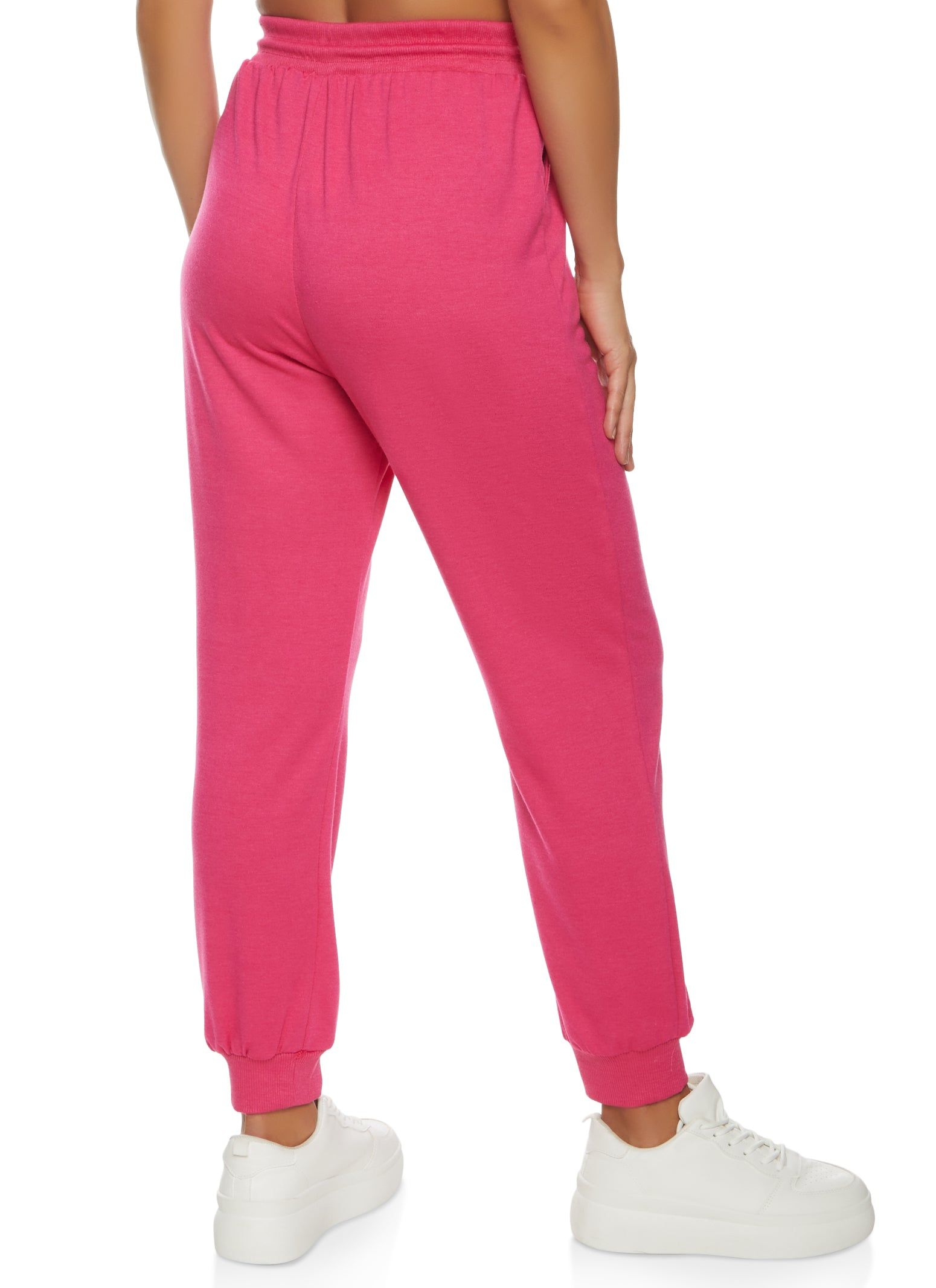 Solid French Terry Drawstring Joggers sold by Rainbow product image thumbnail 2