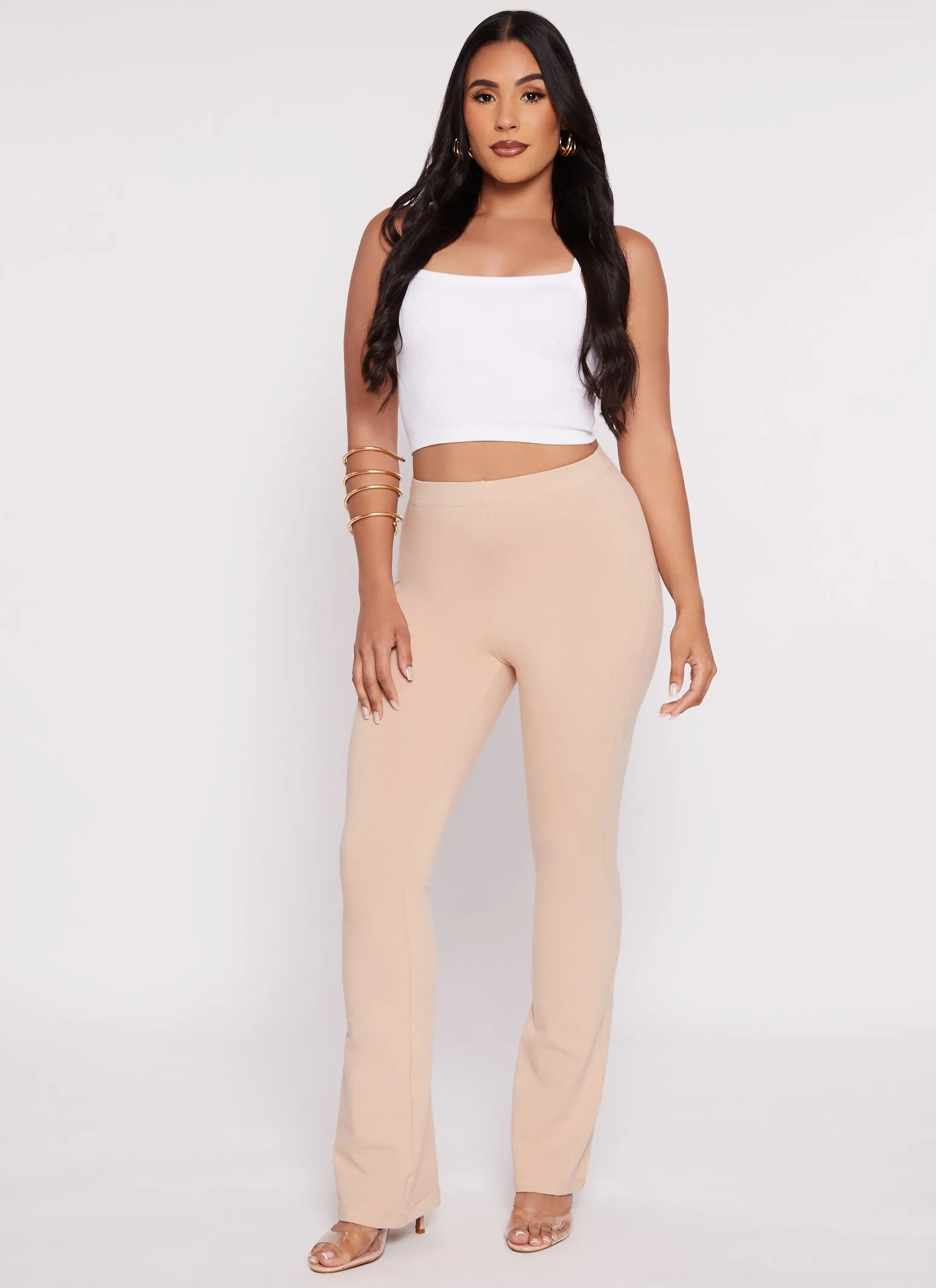 High Waist Flare Yoga Pants sold by Rainbow