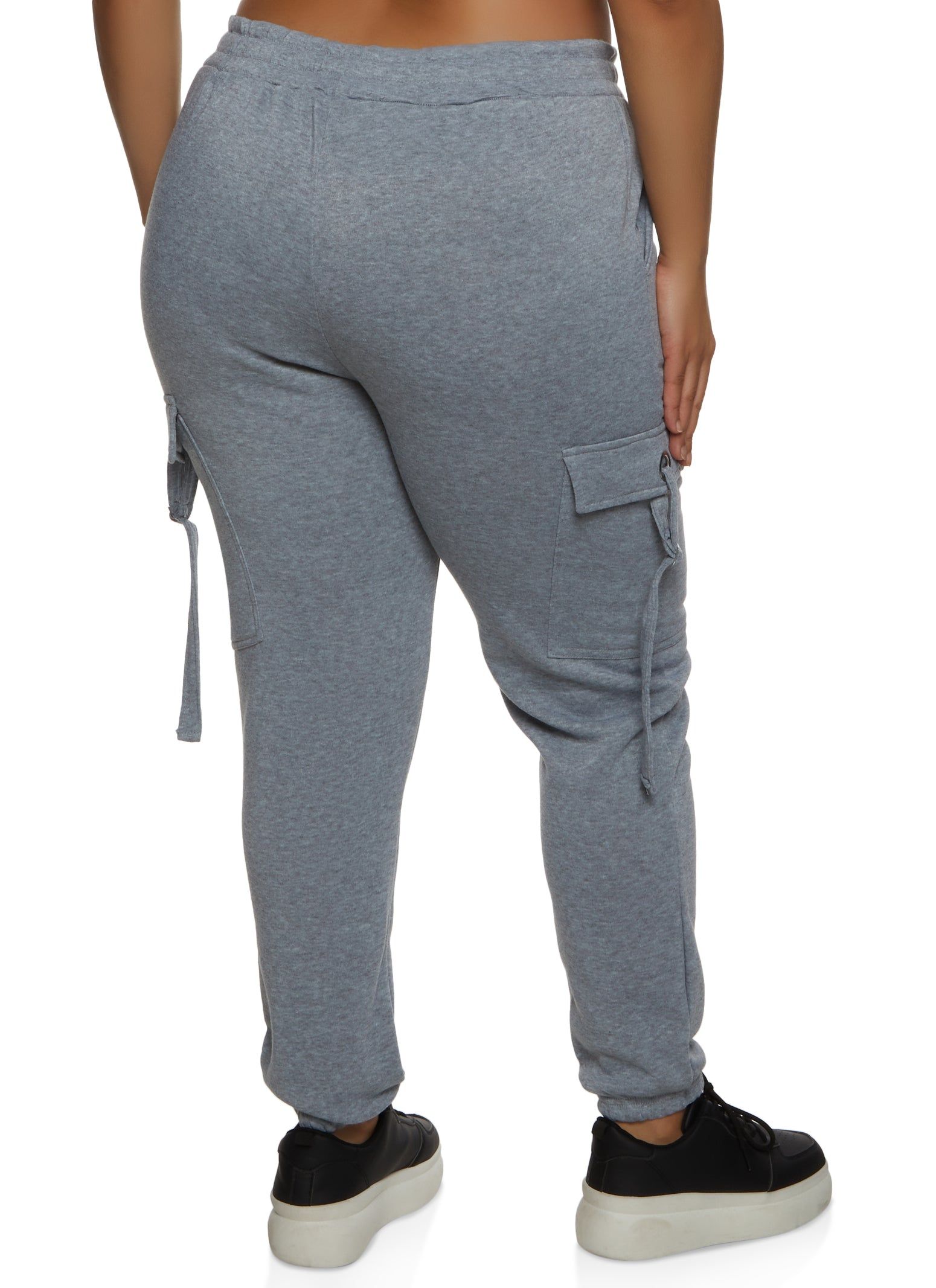 Plus Size Cargo Pocket Drawstring Joggers sold by Rainbow product image thumbnail 2