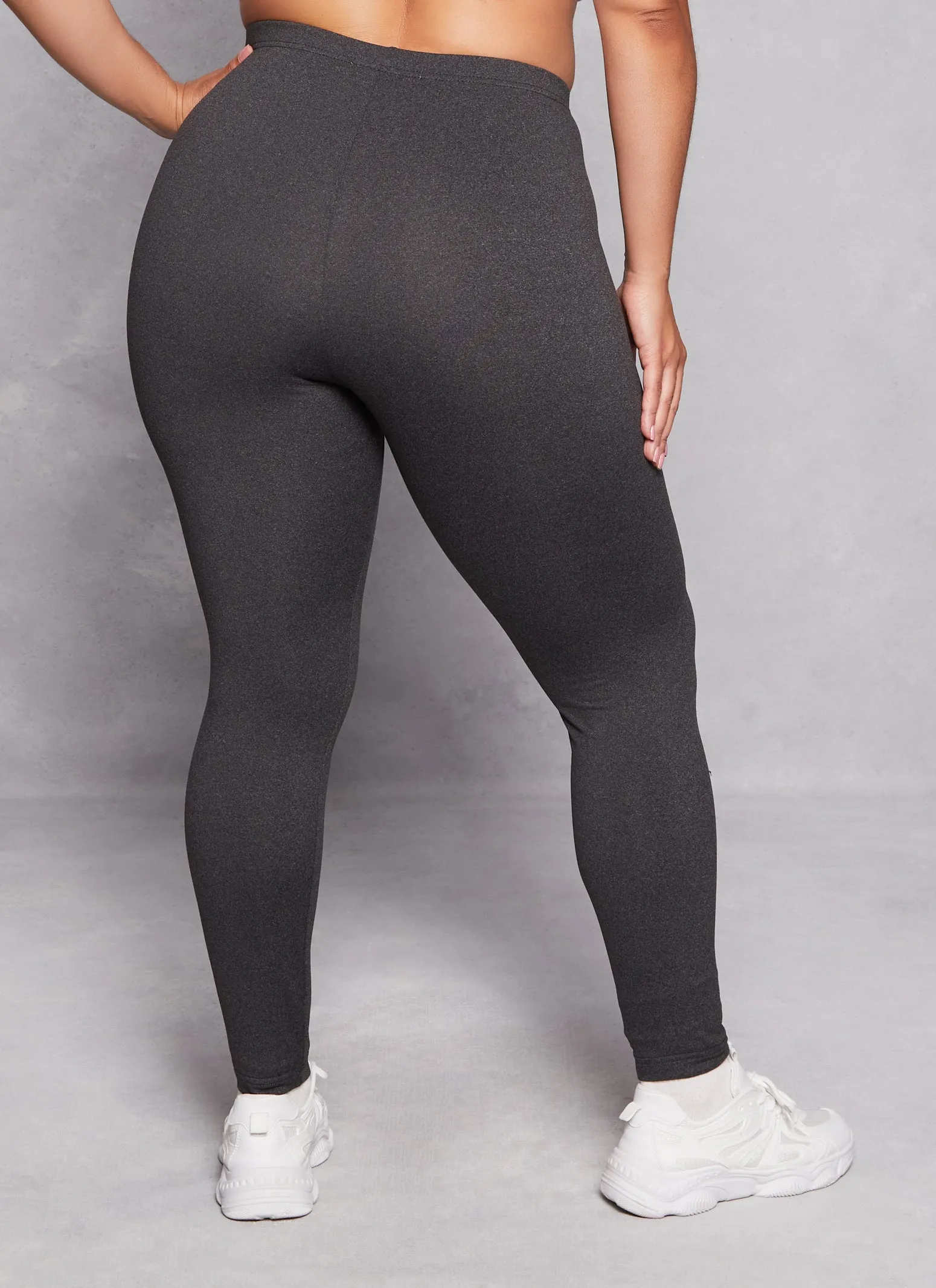 Plus Size Soft Knit Fleece Lined Leggings sold by Rainbow product image thumbnail 3