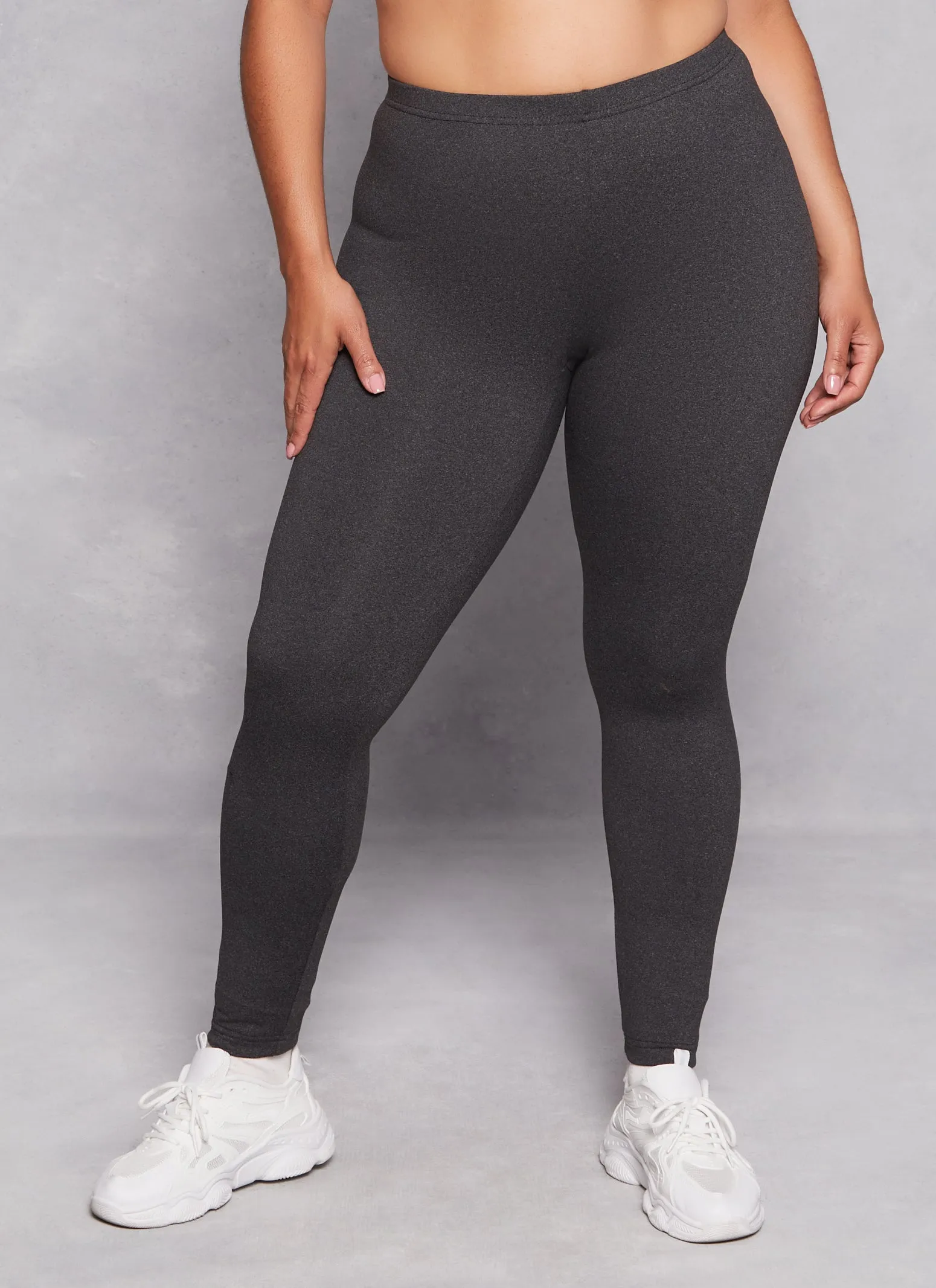 Plus Size Soft Knit Fleece Lined Leggings sold by Rainbow product image thumbnail 2