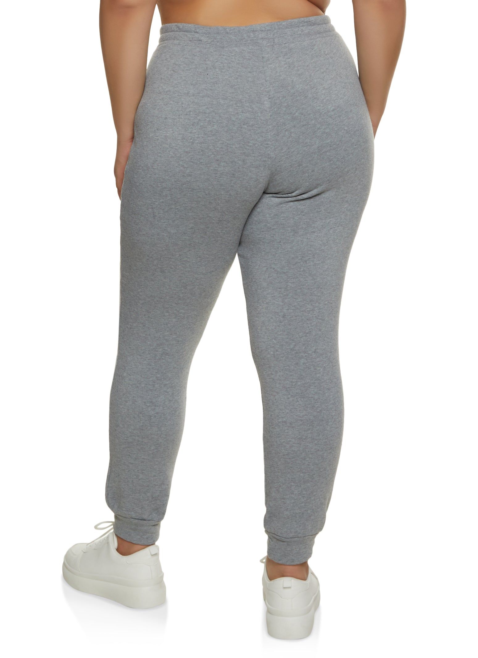 Plus Size Contrast Trim High Waist Joggers sold by Rainbow product image thumbnail 2
