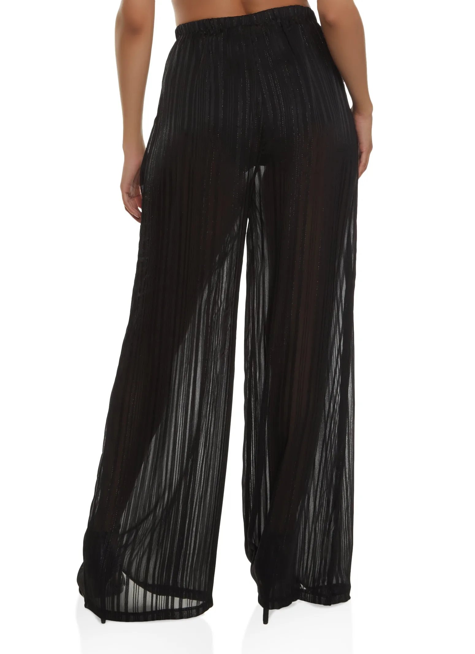 Lurex Shadow Stripe Palazzo Pants sold by Rainbow product image thumbnail 2