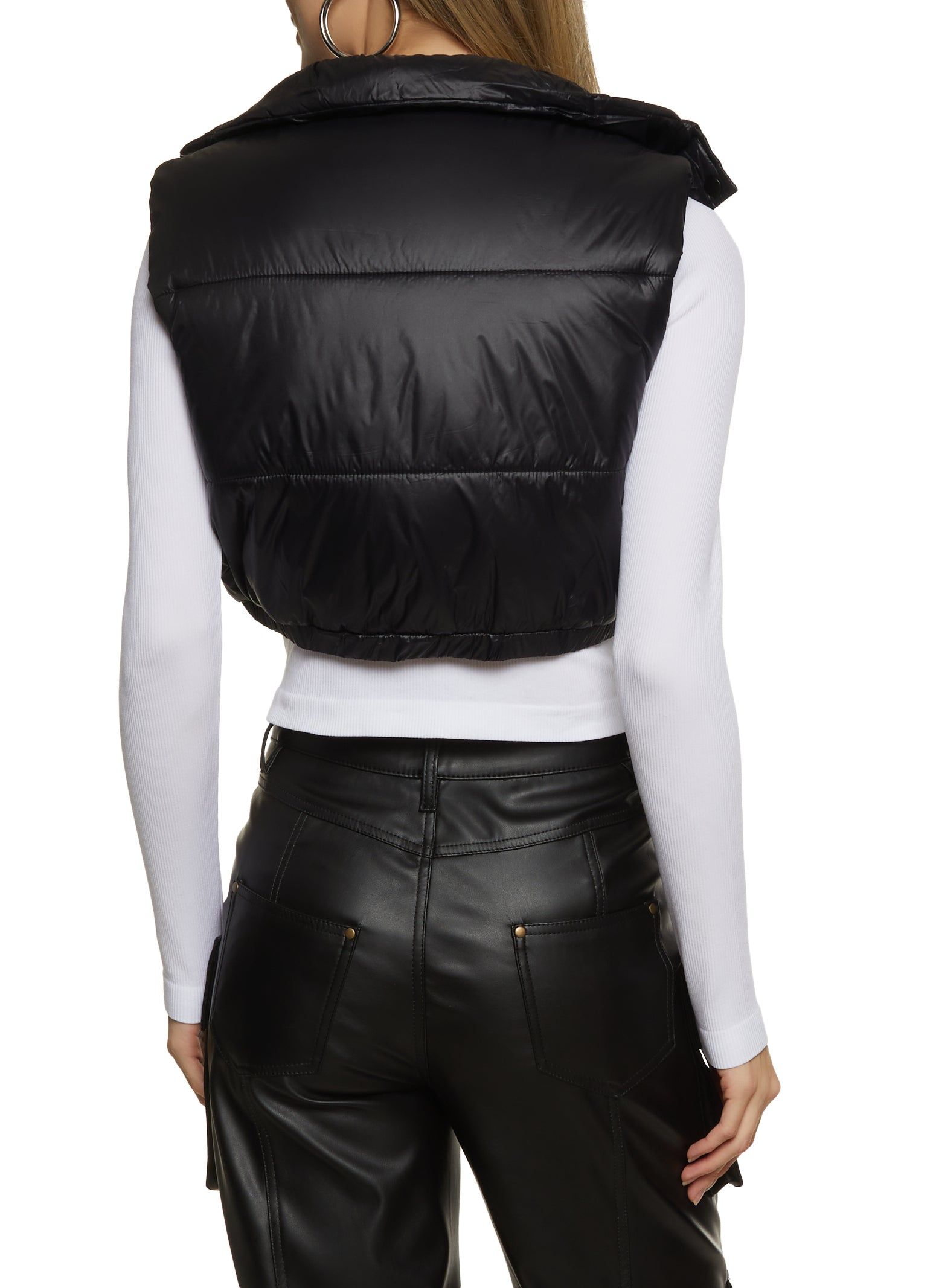 Cropped Puffer Vest sold by Rainbow product image thumbnail 2
