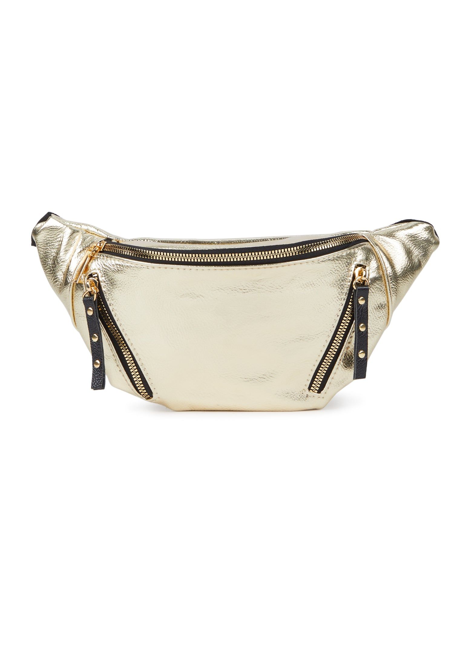 Triple Zip Studded Tab Fanny Pack sold by Rainbow product image thumbnail 2