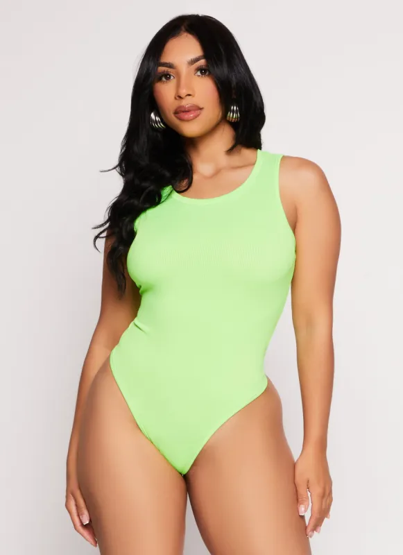 Daisy Ribbed Knit Tank Bodysuit sold by Rainbow