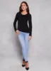 Basic Crew Neck Long Sleeve Tee sold by Rainbow