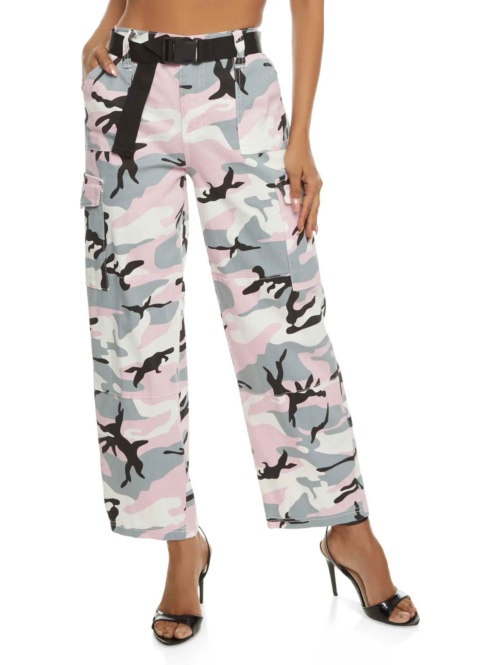 Belted Camouflage Cargo Pants sold by Rainbow product image thumbnail 2