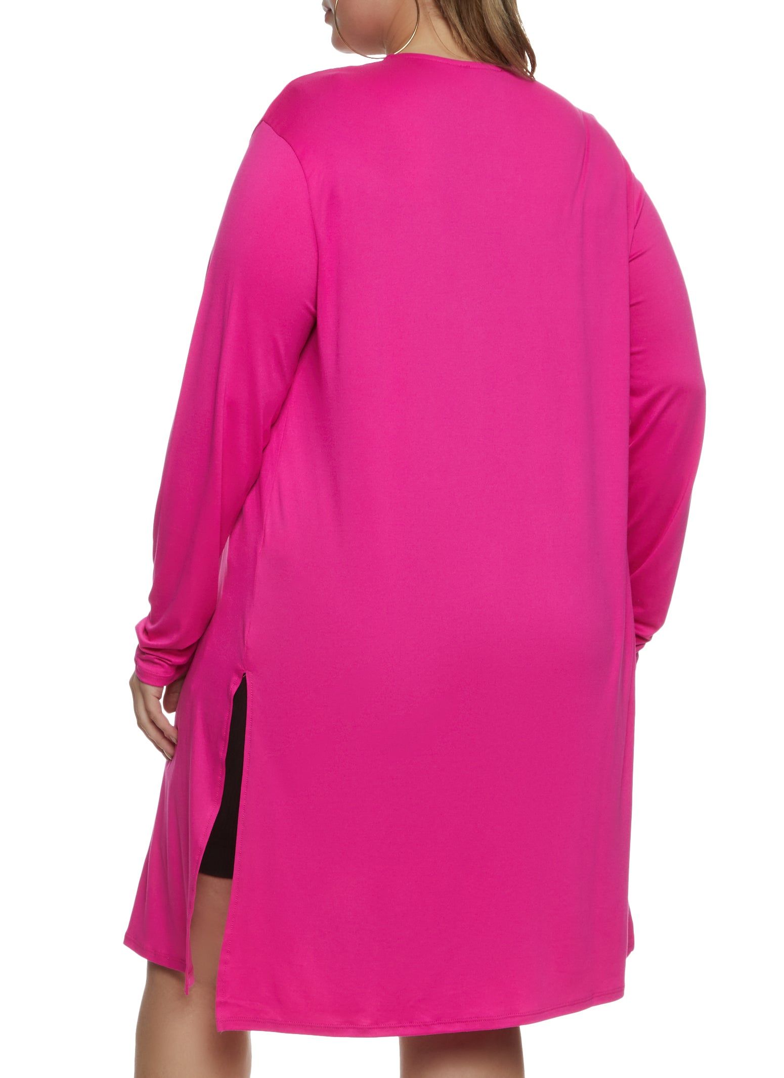 Plus Size Soft Knit Open Front Duster sold by Rainbow product image thumbnail 2