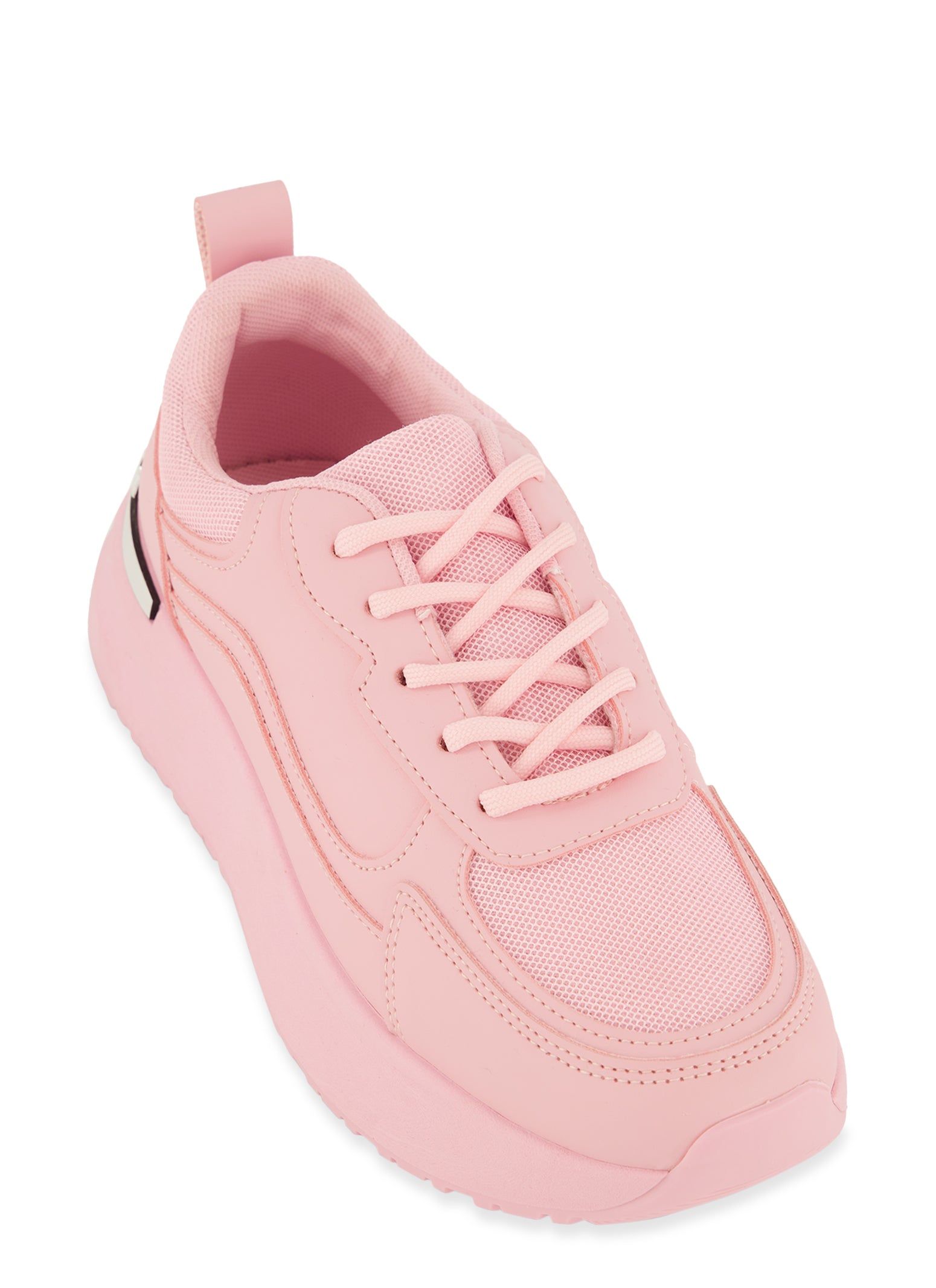 Metallic Detail Low Platform Sneakers sold by Rainbow