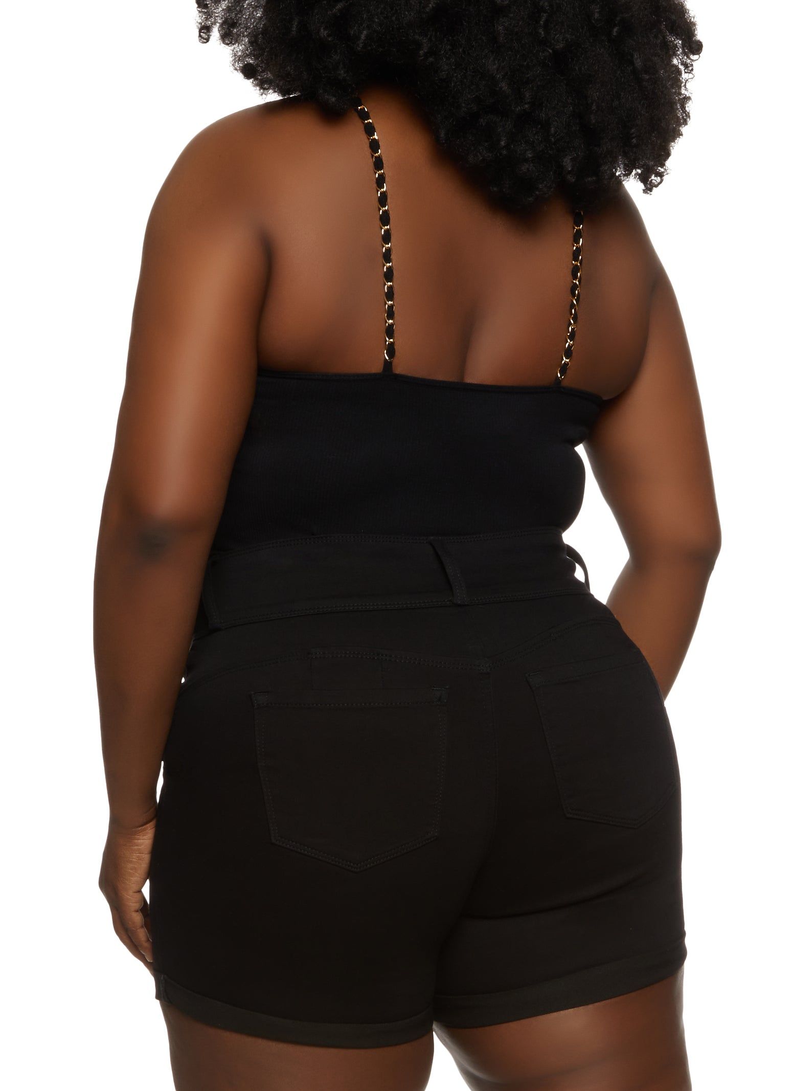 Plus Size Chain Strap Cami Bodysuit sold by Rainbow product image thumbnail 3
