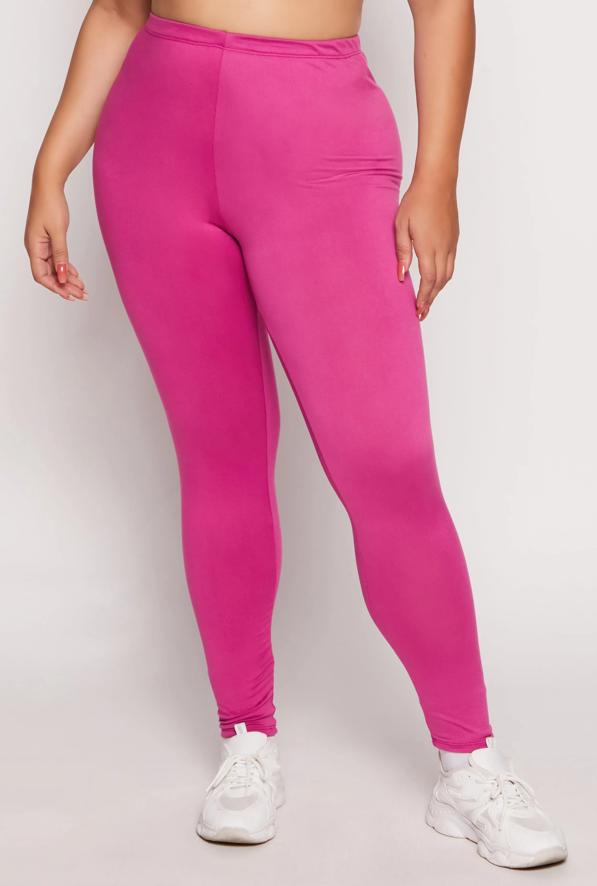 Plus Size Basic High Waisted Leggings sold by Rainbow product image thumbnail 2