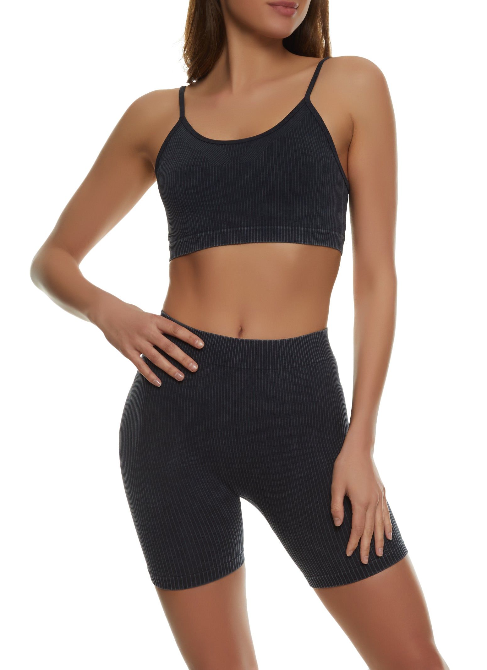 Seamless Ribbed Cropped Cami sold by Rainbow product image thumbnail 2