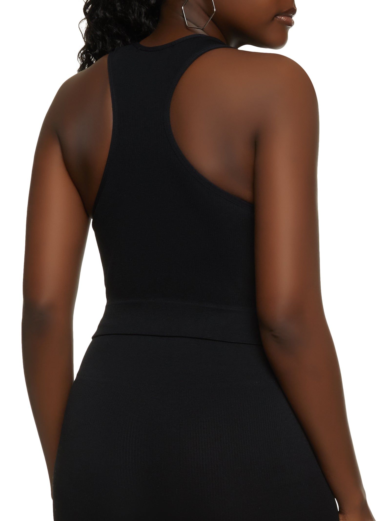 Zip Up Scoop Neck Tank Top sold by Rainbow product image thumbnail 3