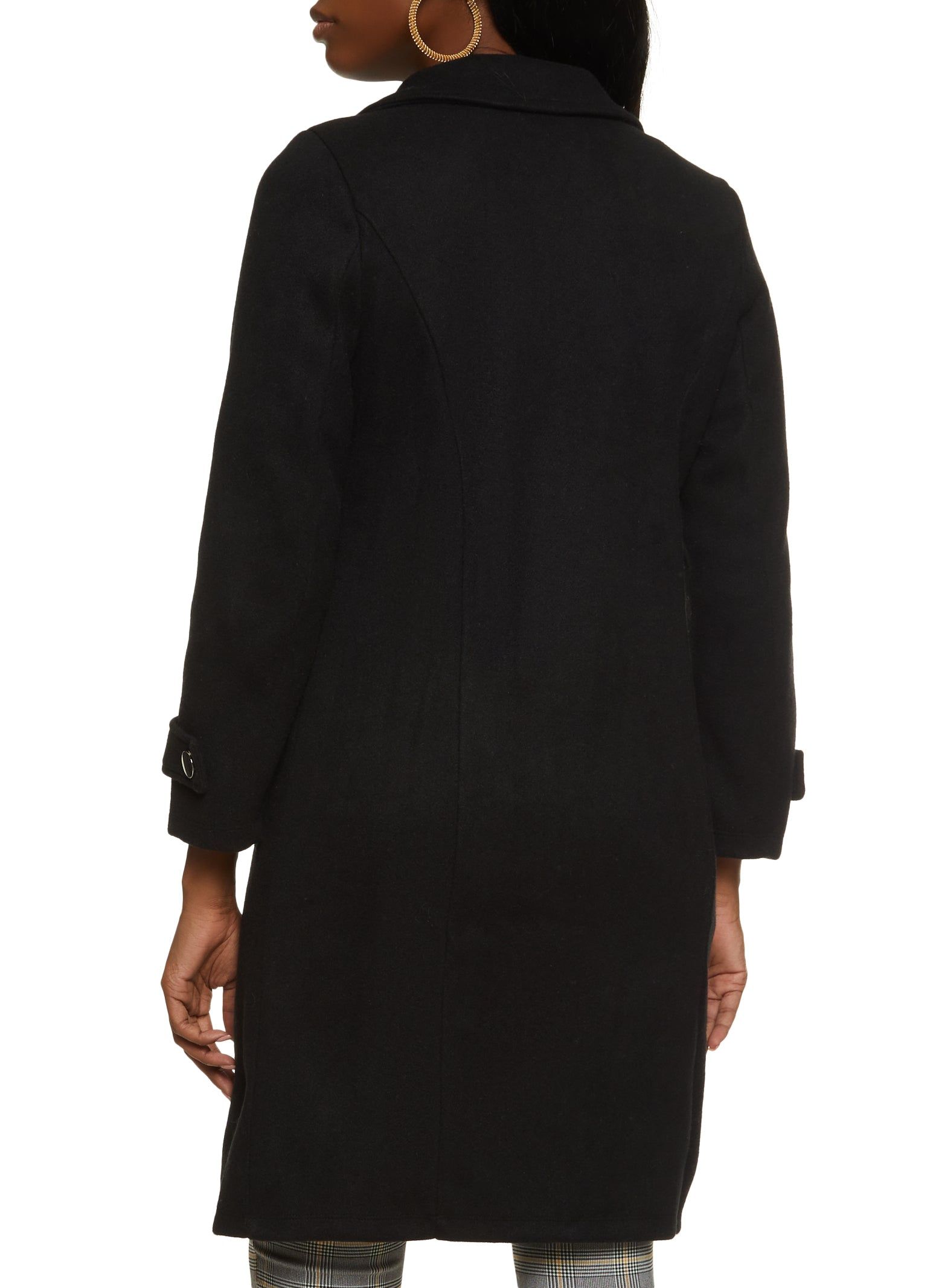 Button Detail Double Breasted Wool Coat sold by Rainbow product image thumbnail 3